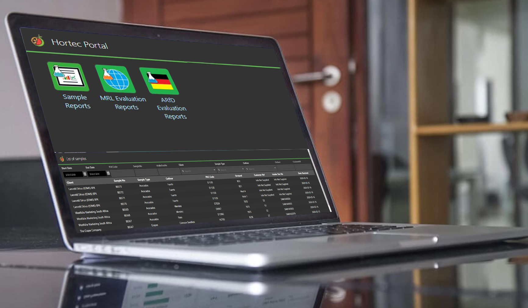 Hortec Client Portal