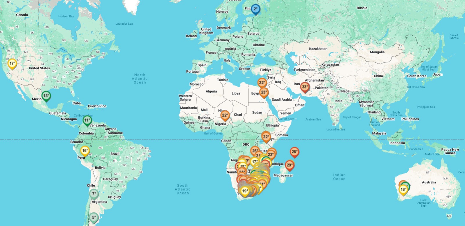 Weather Station Map
